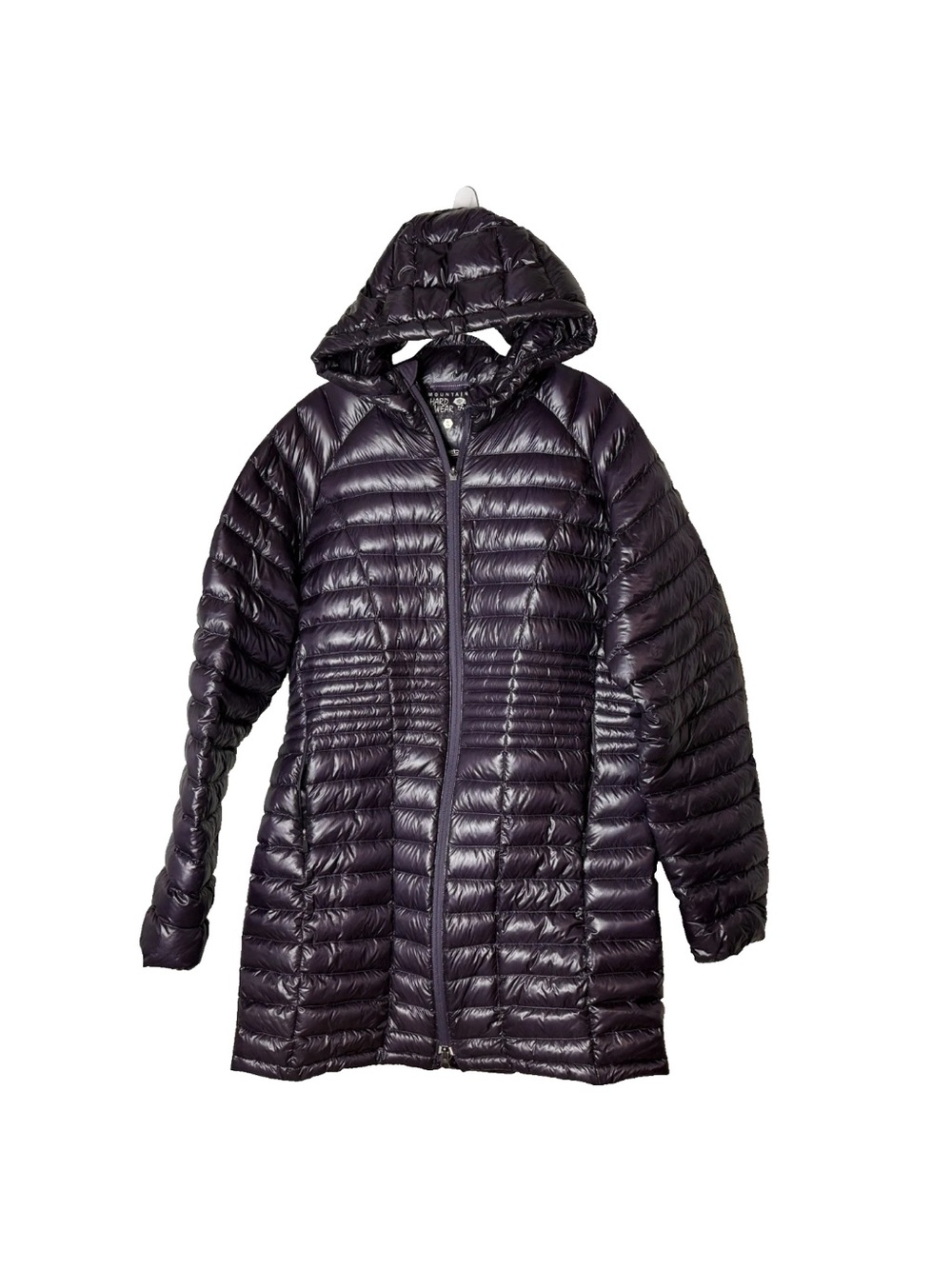 Mountain Hardwear Q Shield Down Parka Size XL Purple Lightweight Packable Hooded